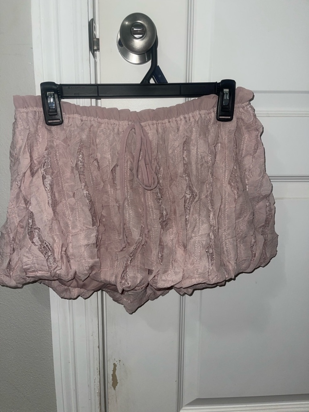 Fashion Nova Blush Pink High Waist Ruffle Bubble Shorts